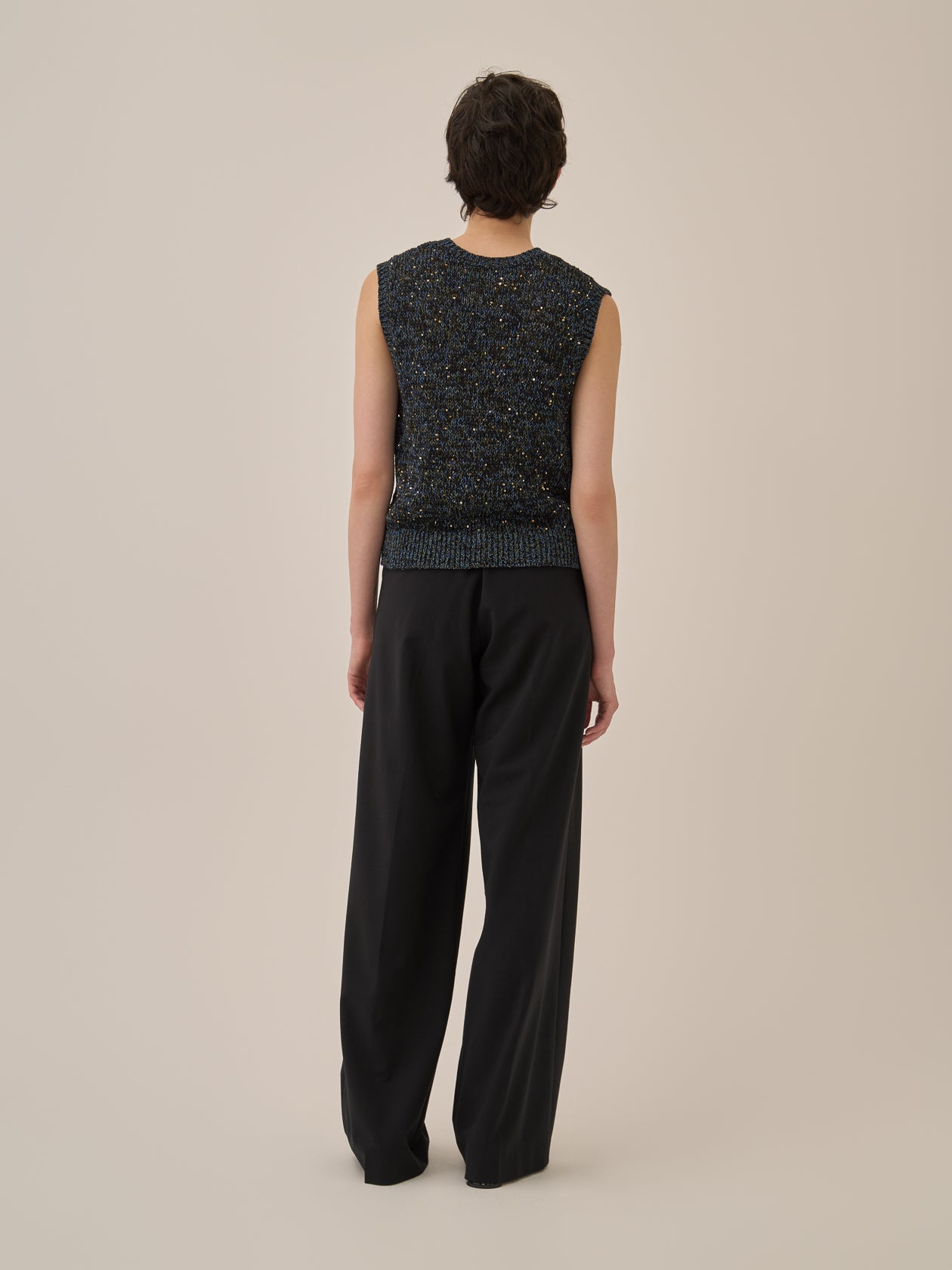 Lila Sequinned knit pullover BK