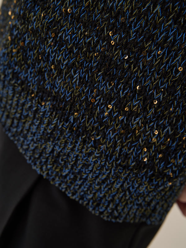 Lila Sequinned knit pullover BK