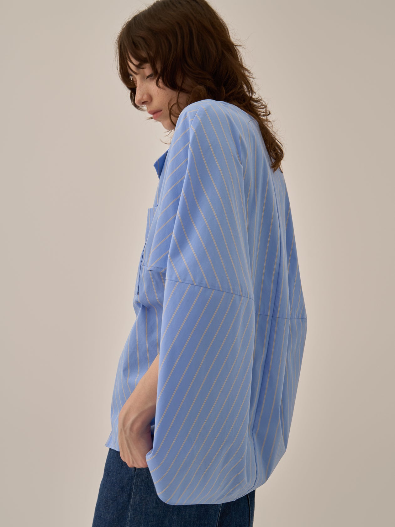 Aura stripe shirt BL