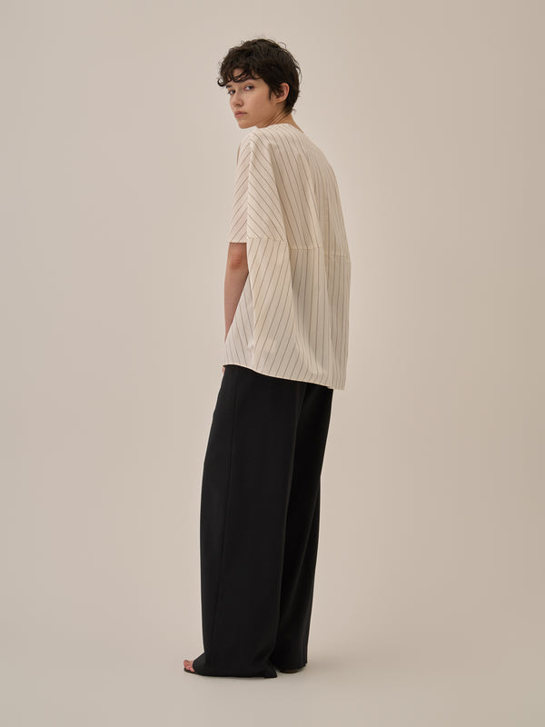 Aura stripe shirt WH