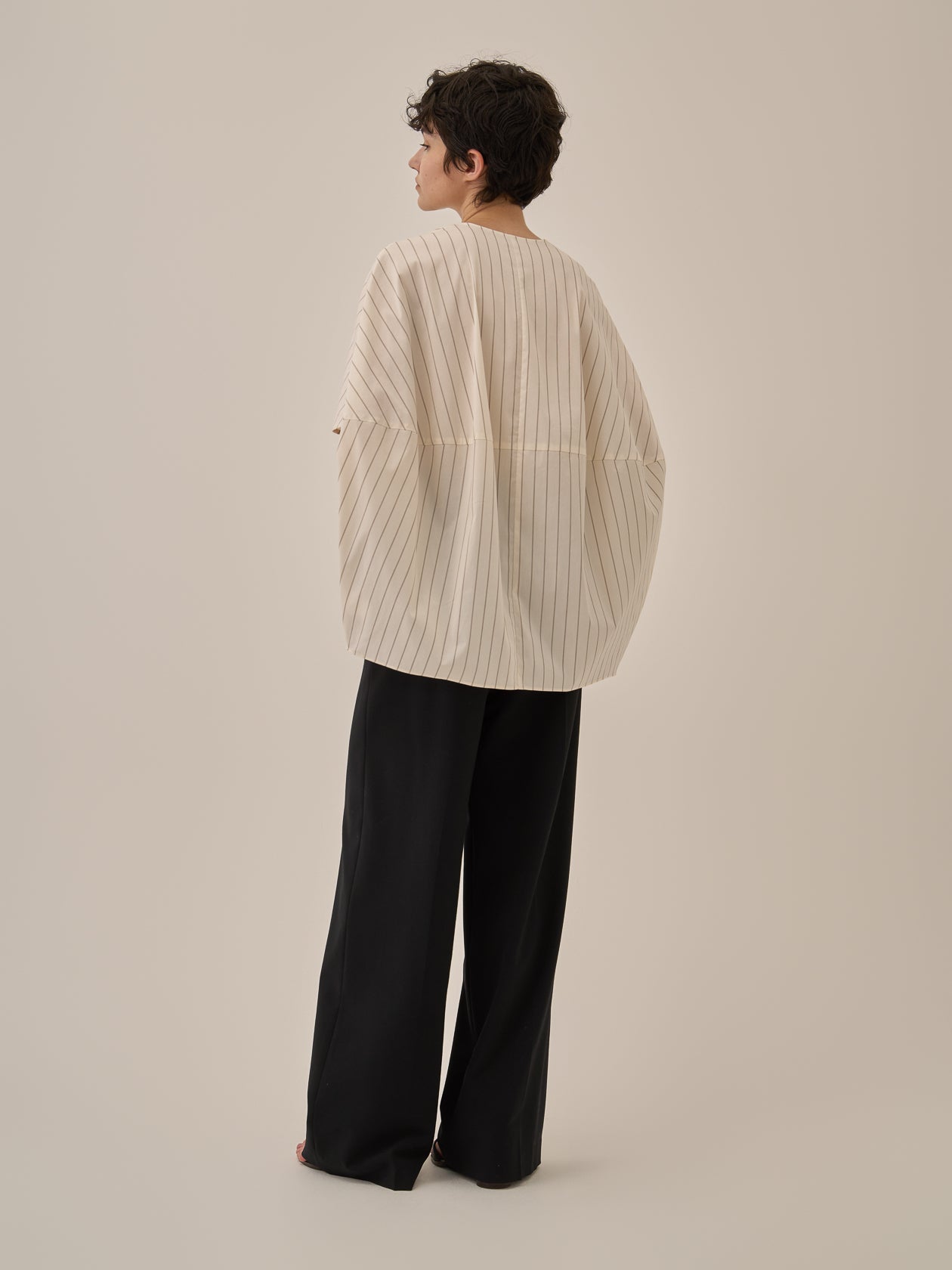 Aura stripe shirt WH