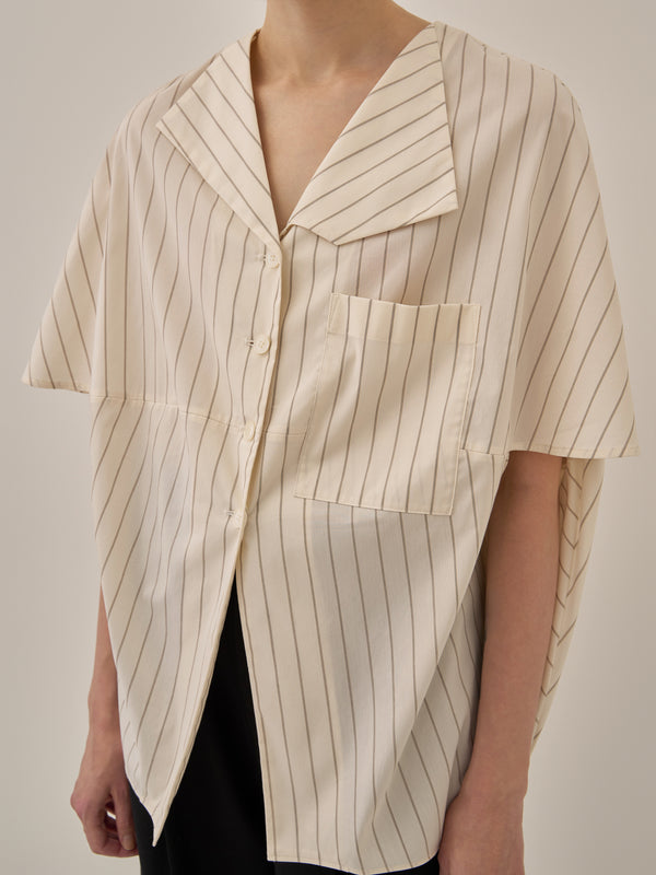 Aura stripe shirt WH