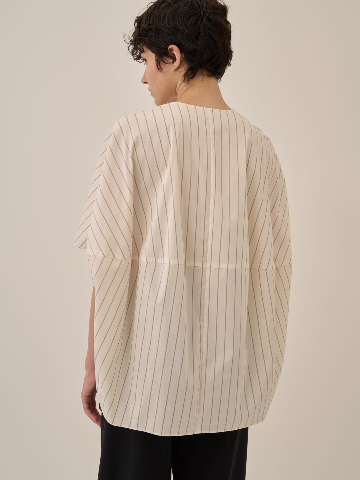 Aura stripe shirt WH