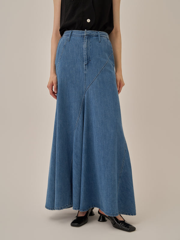 Ivona denim flare skirt BL
