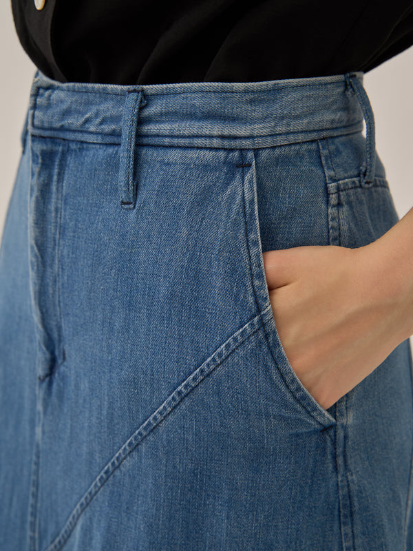 Ivona denim flare skirt BL