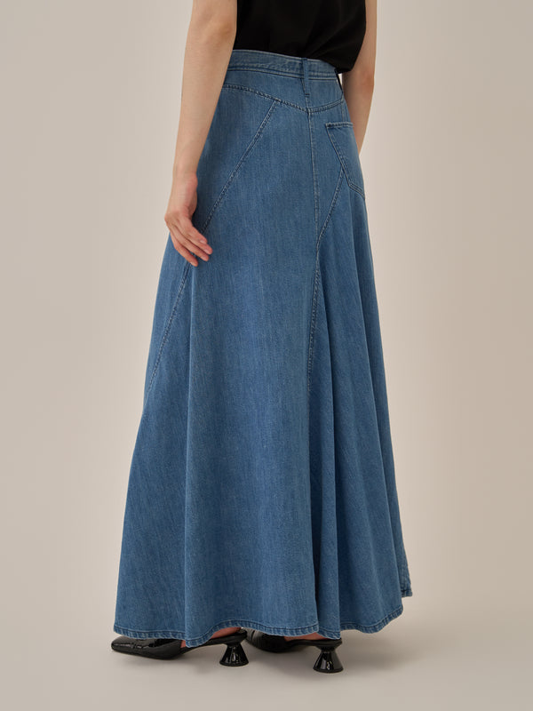 Ivona denim flare skirt BL