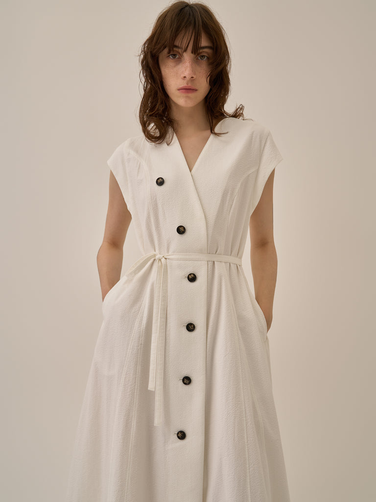 Sesilia asymmetry panel dress WH