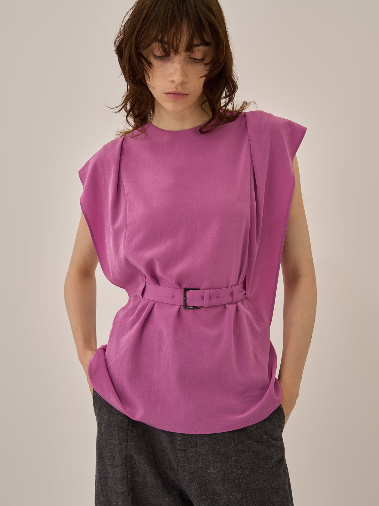 Jenna drape sleeve pullover PK