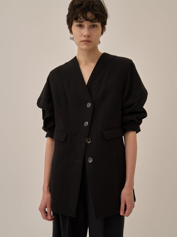 Helene cotton-linen jacket BK