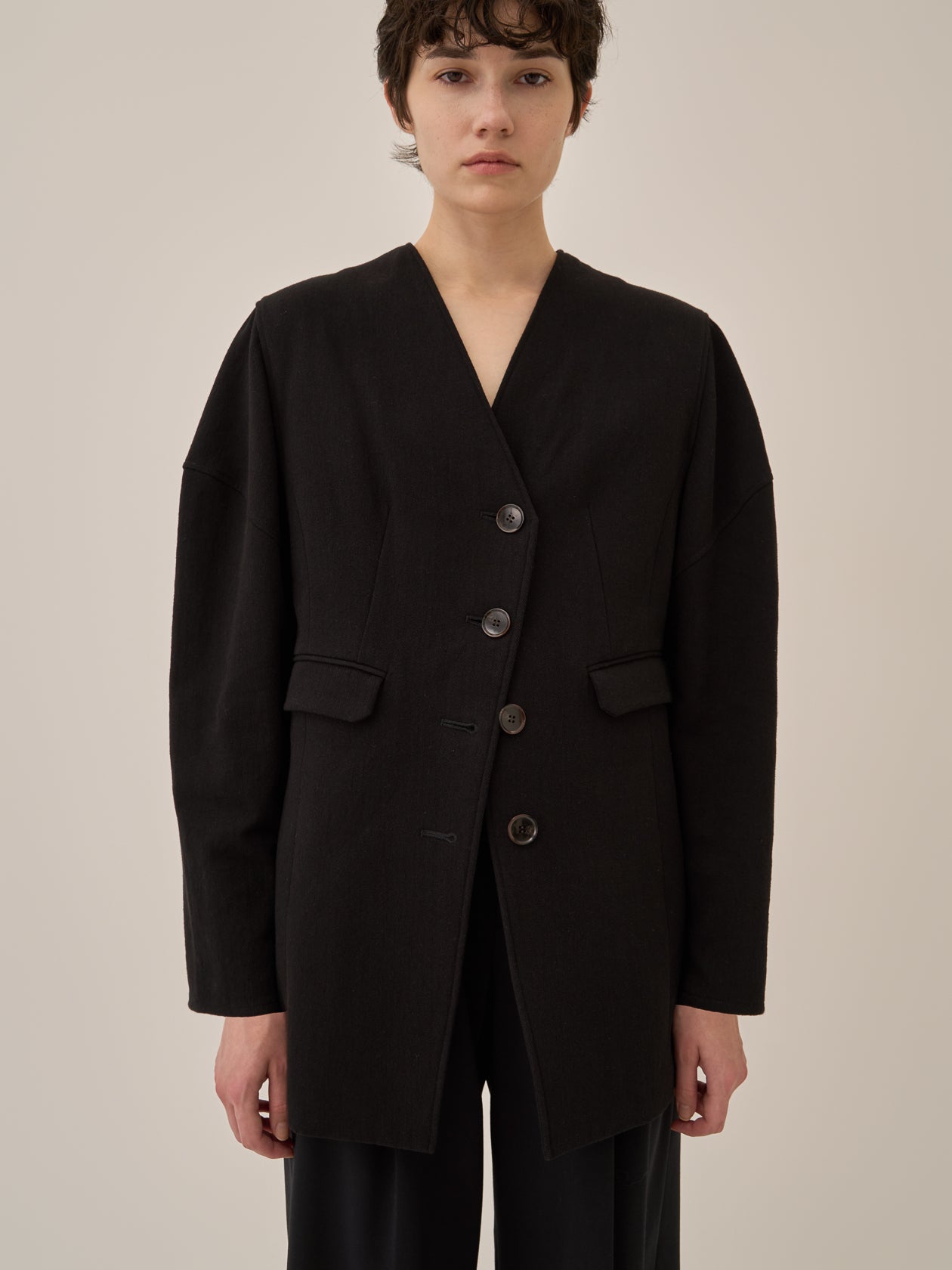 Helene cotton-linen jacket BK