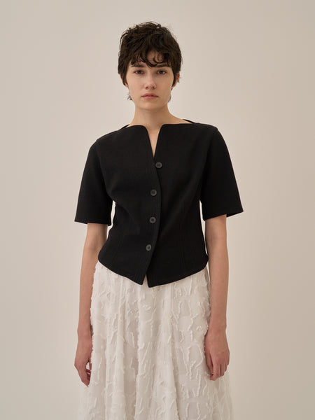 Sesilia jersey shirt BK | AKIRANAKA ONLINESTORE Sesilia jersey shirt BK | AKIRANAKA ONLINESTORE