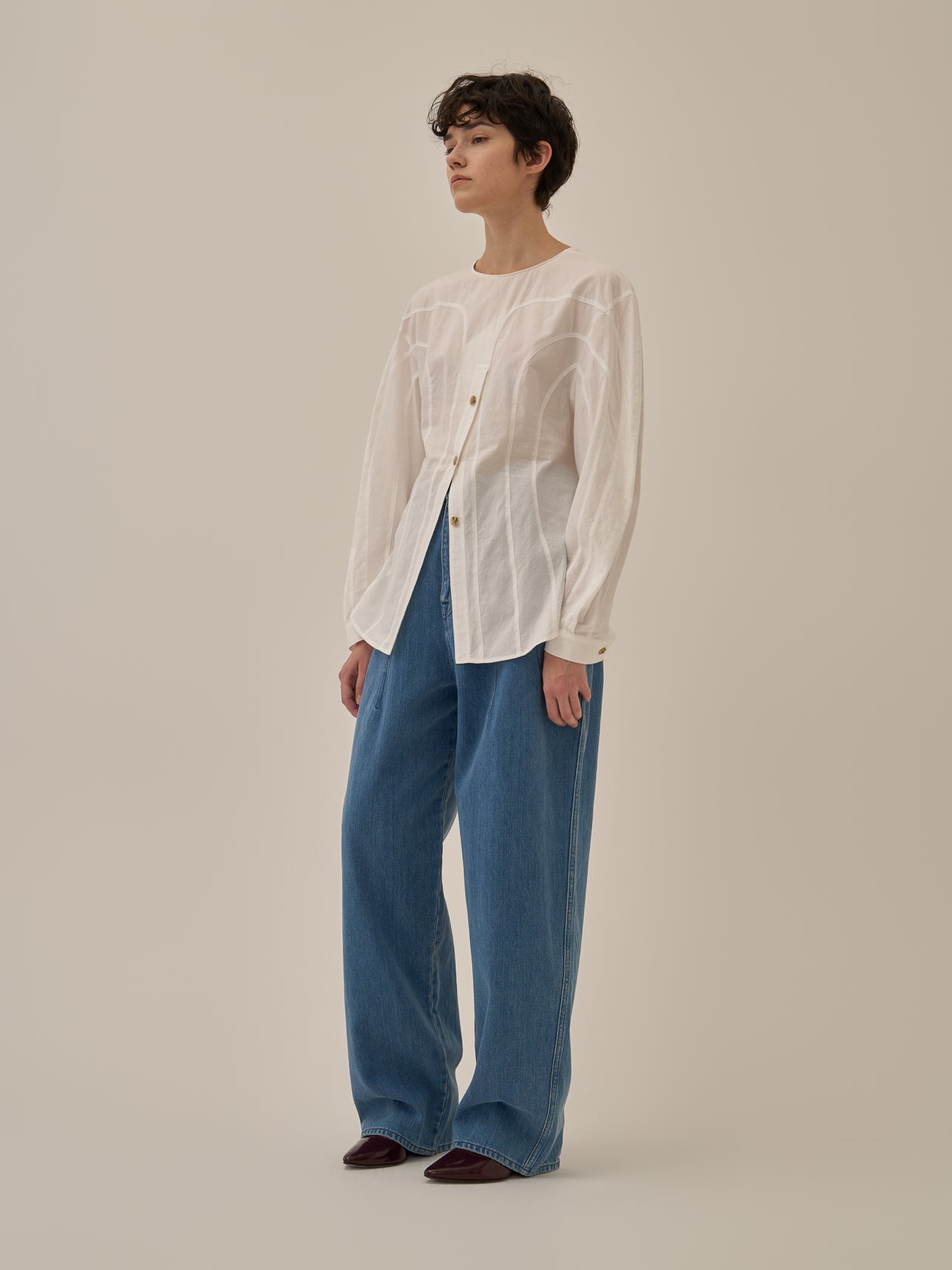 Miriam panel denim pants BL