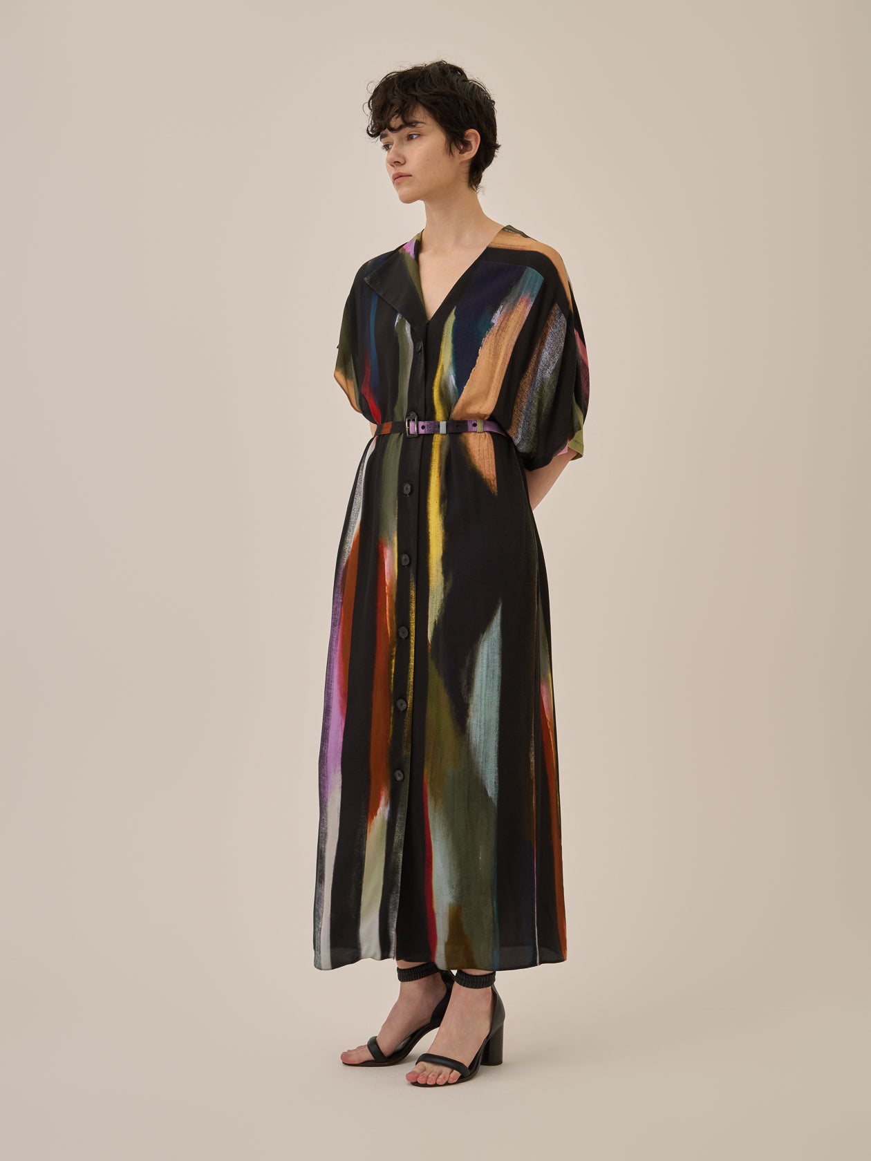 Empty stripe dress BK