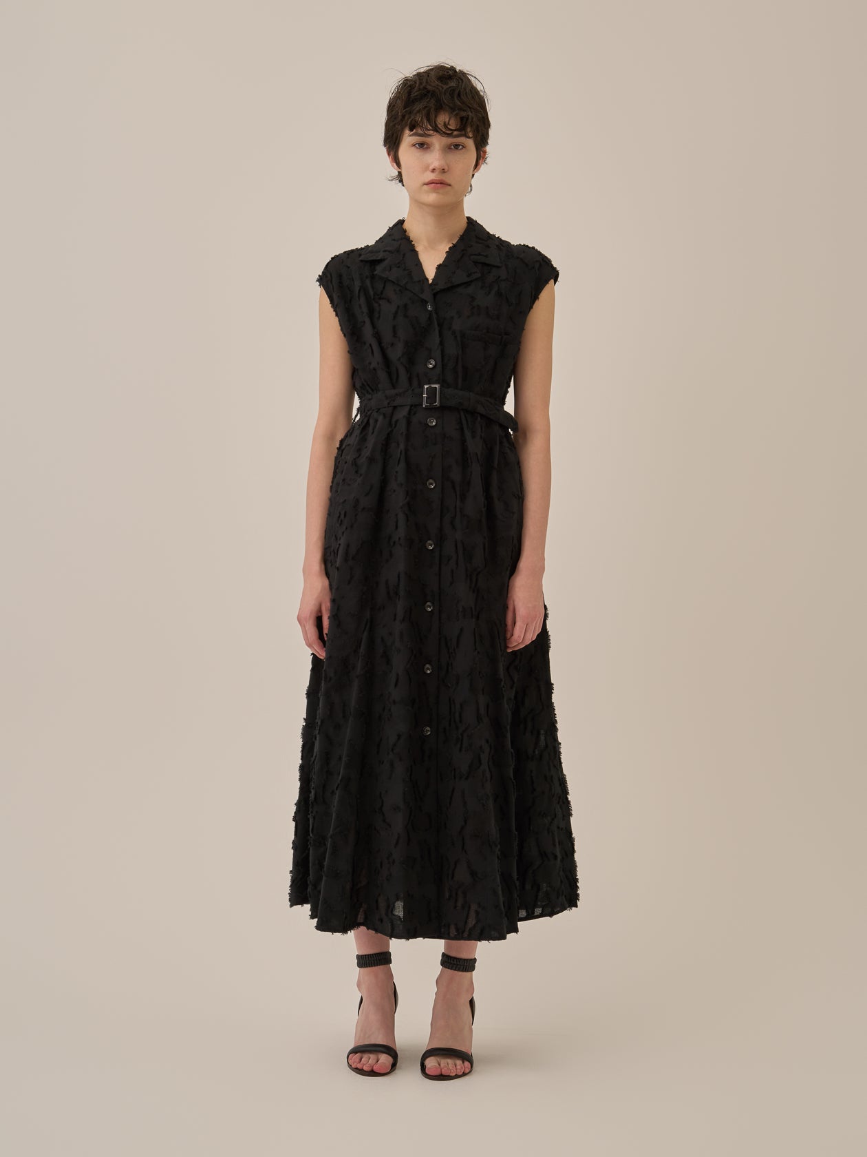 Block flower dress BK