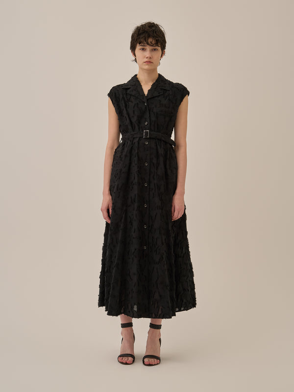 Block flower dress BK