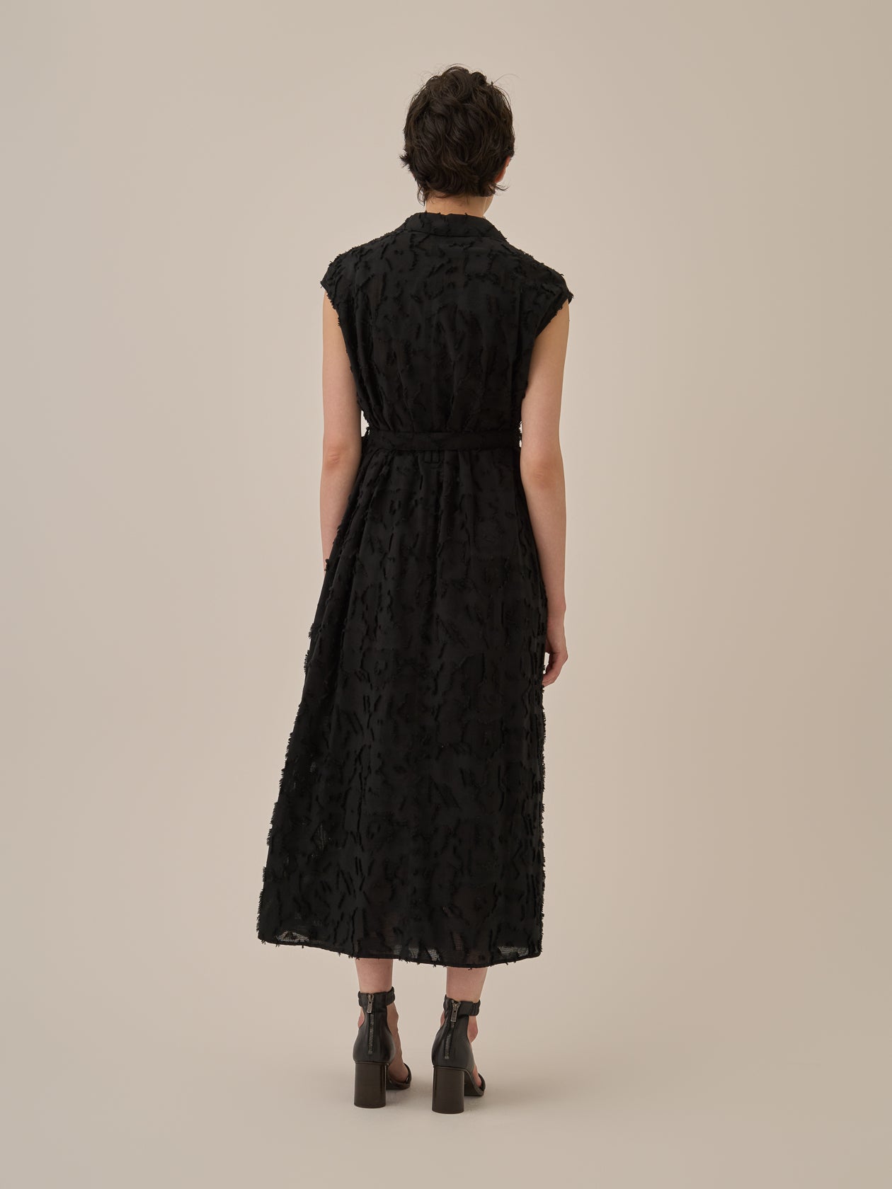 Block flower dress BK