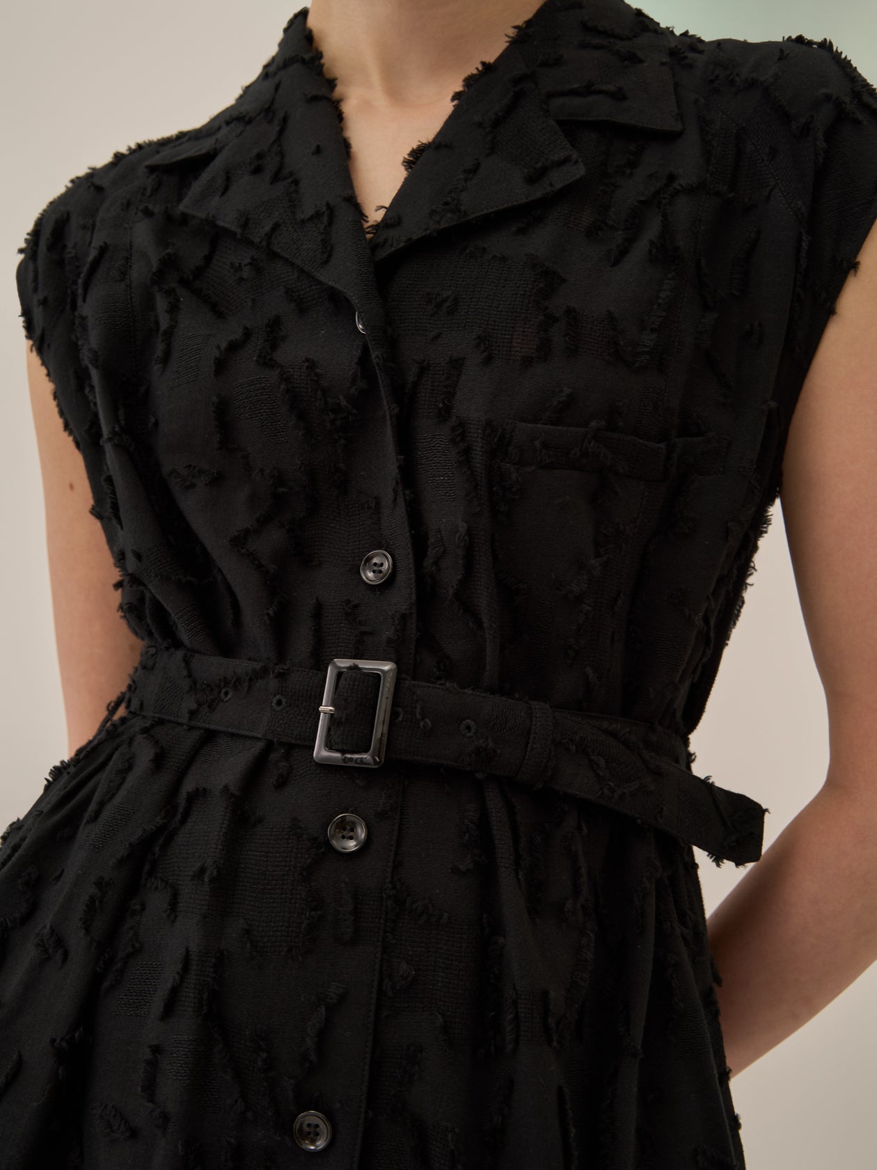 Block flower dress BK