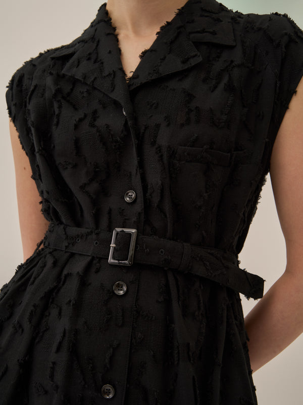 Block flower dress BK