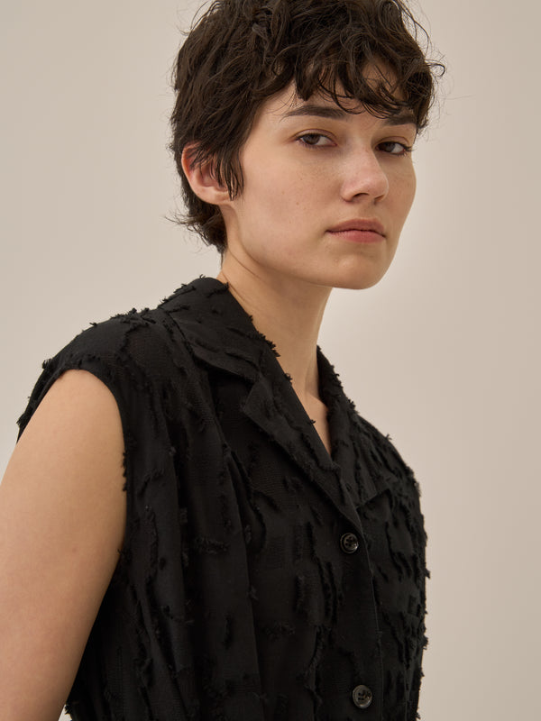 Block flower dress BK