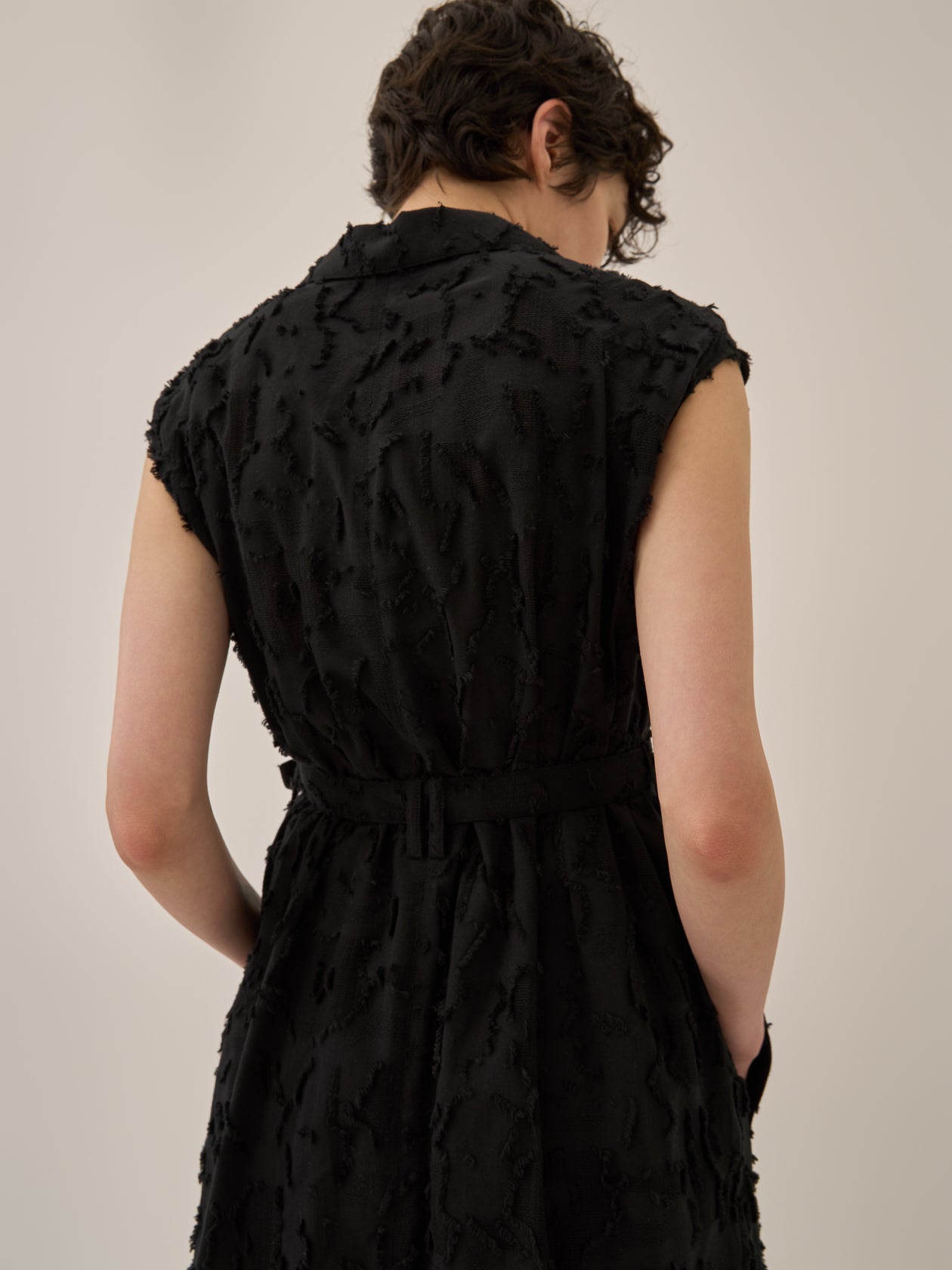 Block flower dress BK