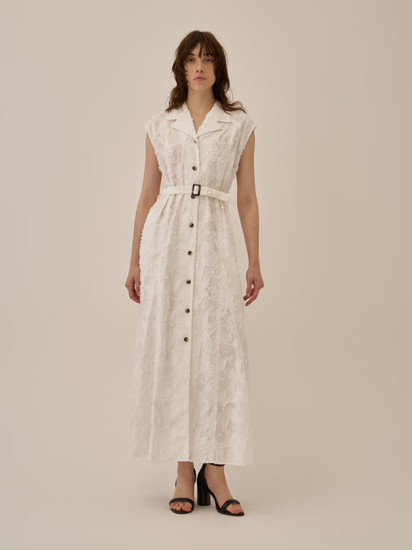 Block flower dress WH