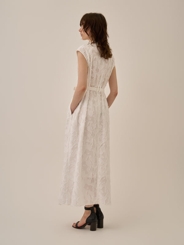 Block flower dress WH