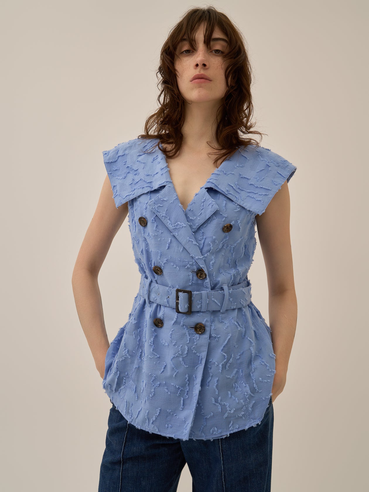 Block flower shirt BL