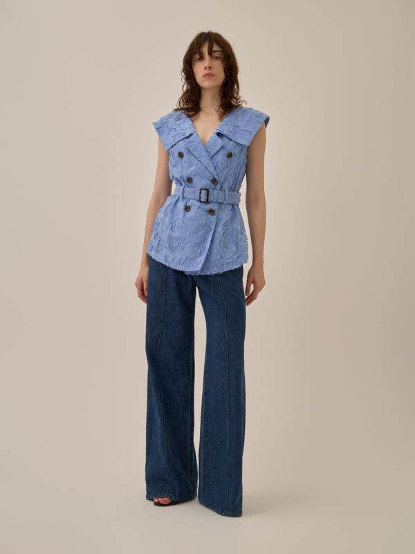 Block flower shirt BL