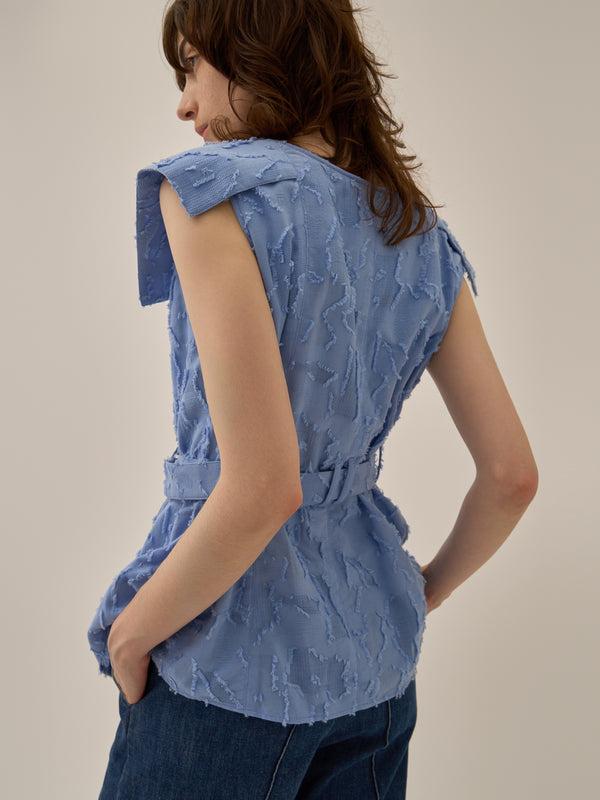 Block flower shirt BL