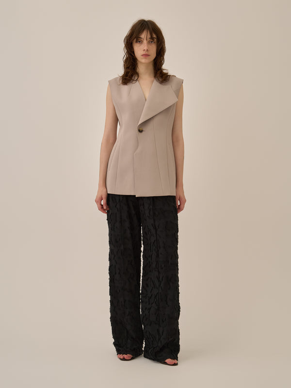 Block flower pants BK