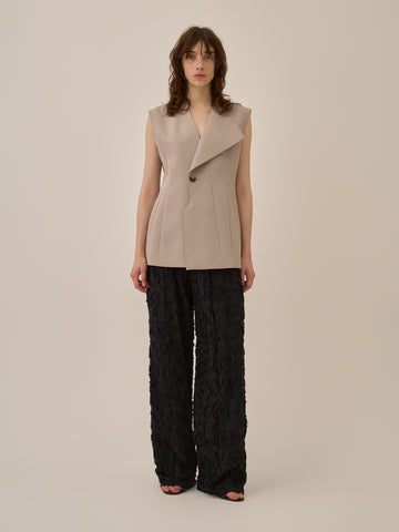 Block flower pants BK