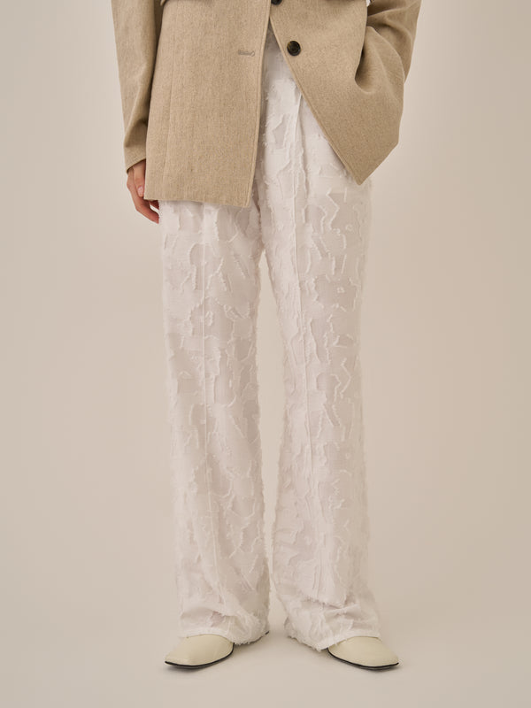 Block flower pants WH