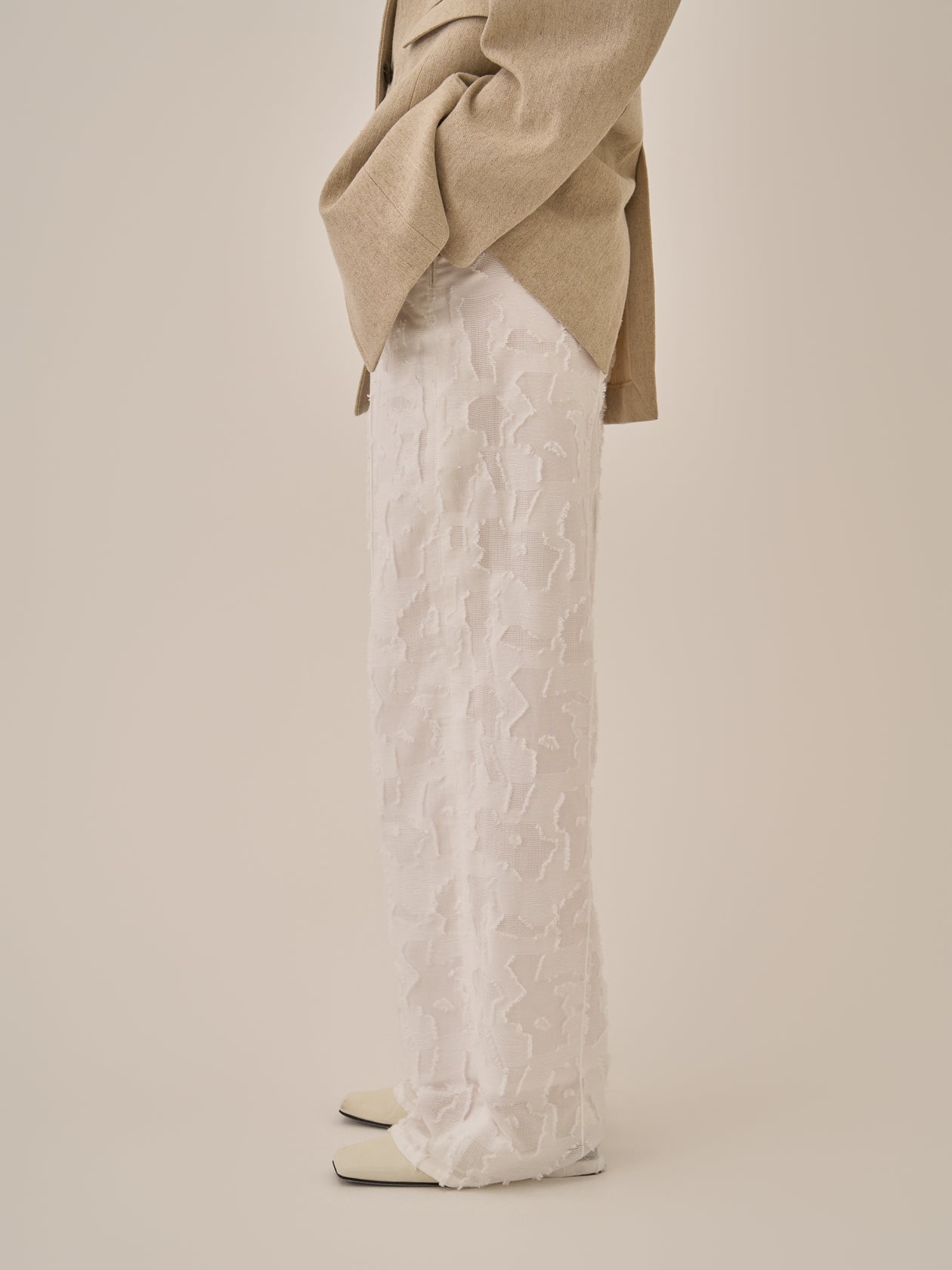 Block flower pants WH