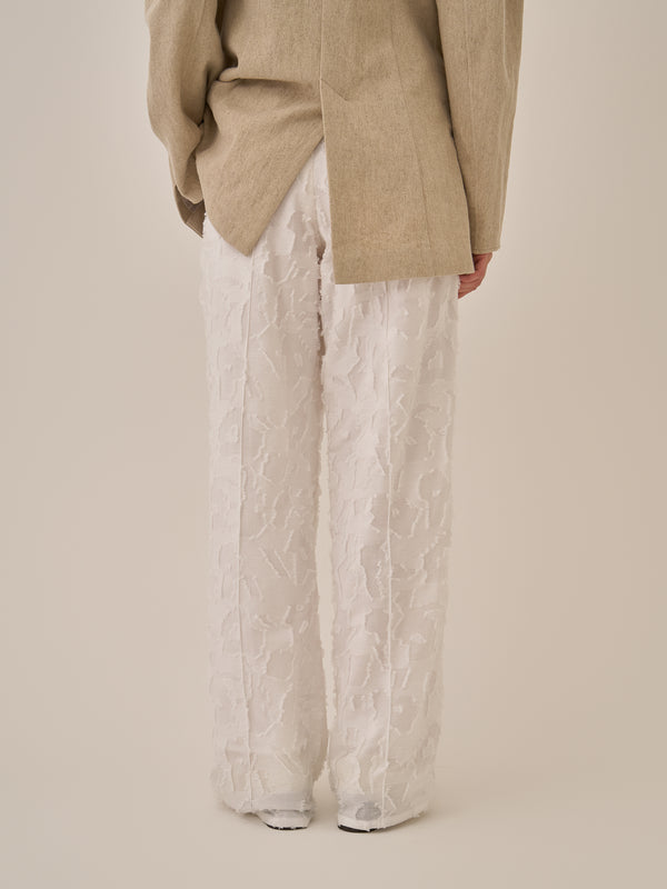 Block flower pants WH