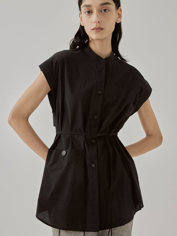 AKIRA NAKA アキラナカ Diantha shirt dress BK 【最安値に挑戦