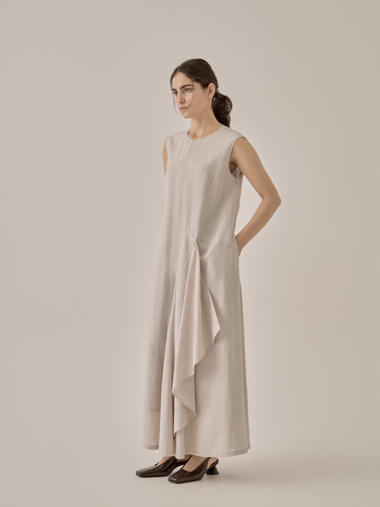 Freja drape panel dress GY