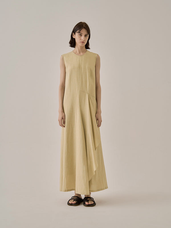 Freja drape panel dress YE