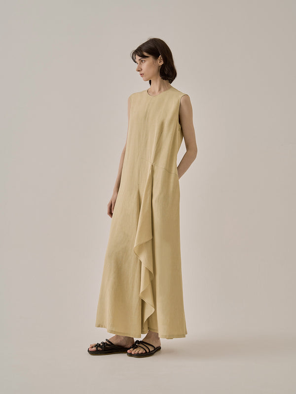 Freja drape panel dress YE