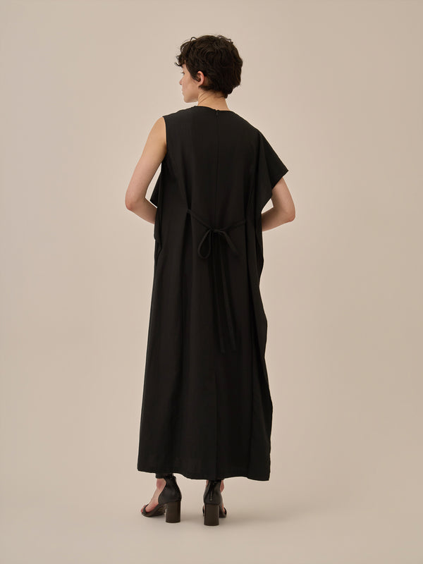 Tea drape panel dress BK