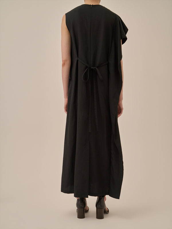 Tea drape panel dress BK