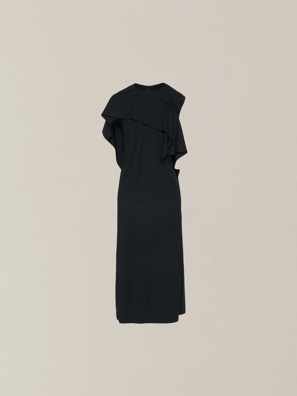 Tea drape panel dress BK