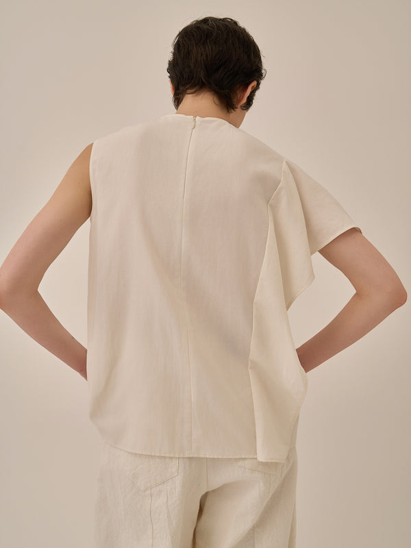 Tea drape panel pullover WH
