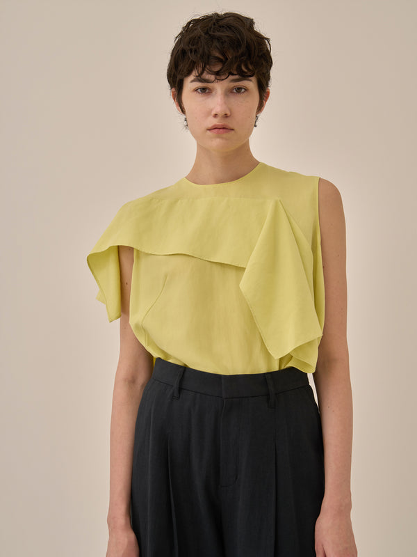 Tea drape panel pullover YE