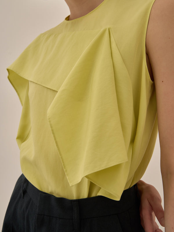 Tea drape panel pullover YE