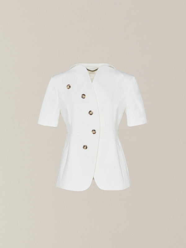 Sesilia half sleeve jacket WH