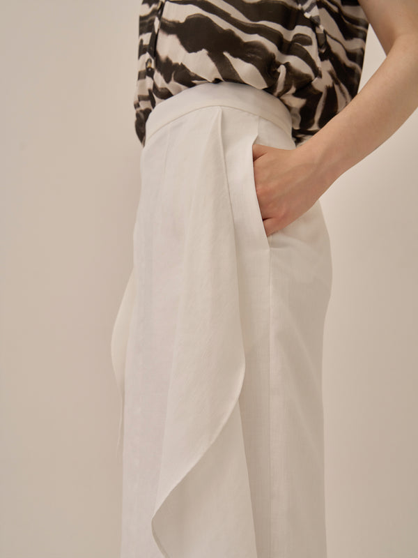 Ulla drape panel skirt WH