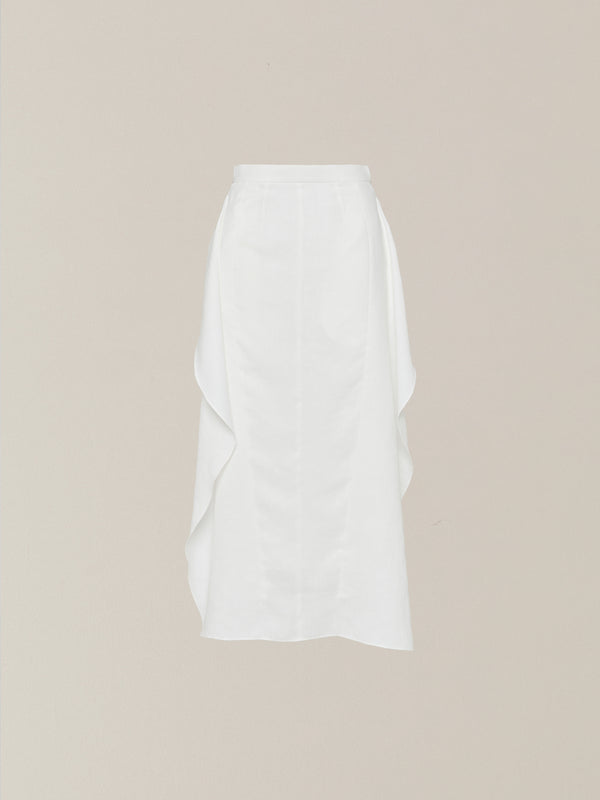 Ulla drape panel skirt WH