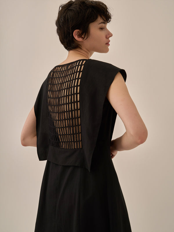 Nina ladder panel dress BK