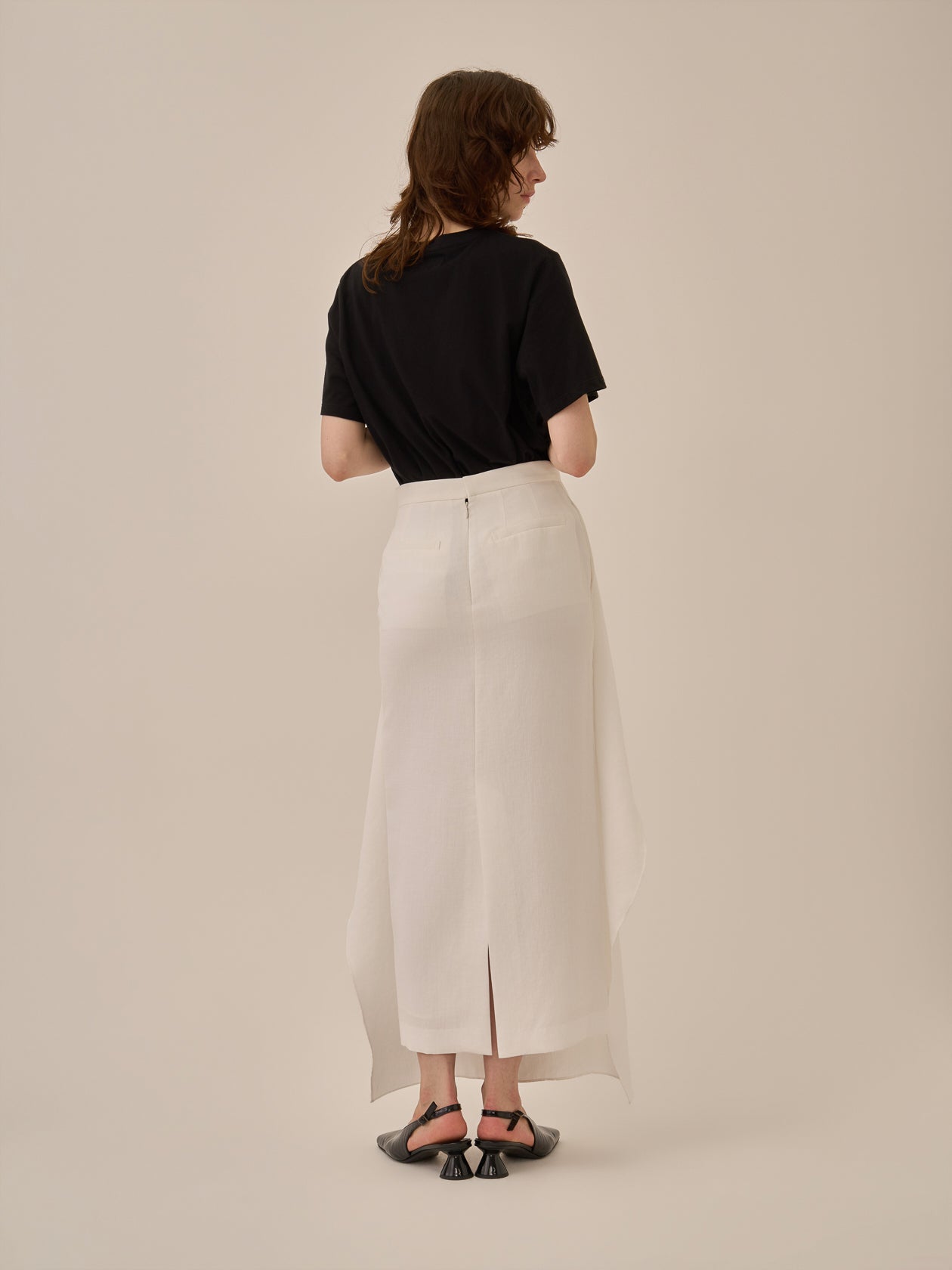 Line portrait T-shirt BK