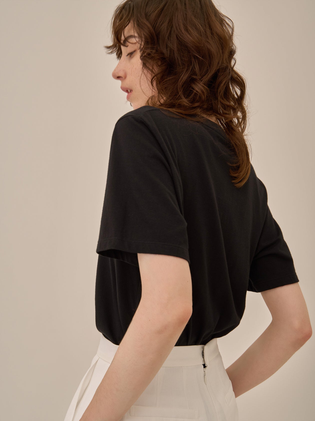 Line portrait T-shirt BK